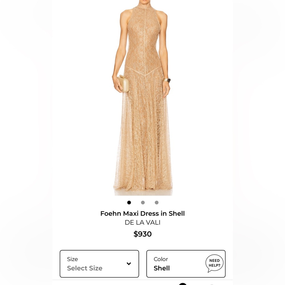 De La Vali Foehn Maxi Dress in Shell